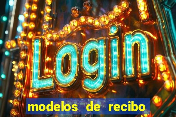 modelos de recibo de pagamento word