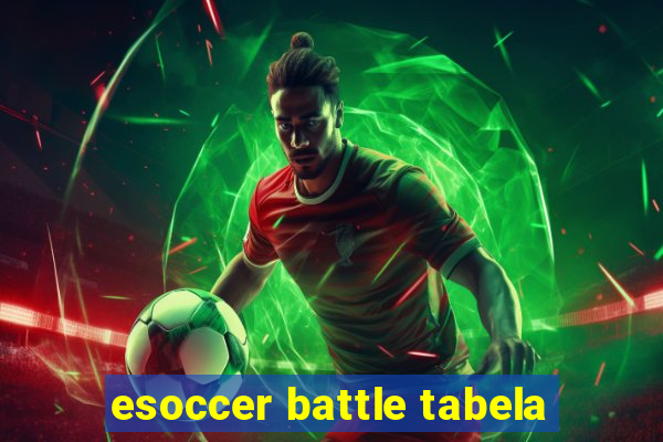 esoccer battle tabela