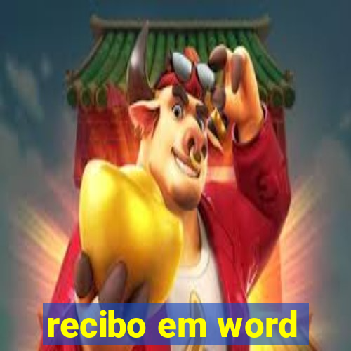 recibo em word