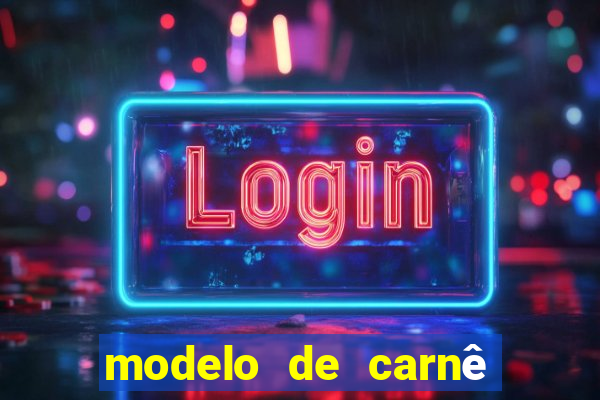 modelo de carnê de pagamento word